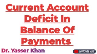 Current Account Deficit In Balance Of Payments  Balance Of Payments  International Economics  UGC [upl. by Emee]