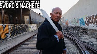 Filipino Martial Arts Training Machete amp Sword 6 Count Drill [upl. by Gratia]