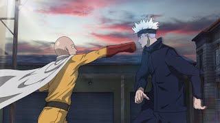 If Saitama Was In Jujutsu Kaisen Fan Animation  Saitama vs Gojo Fan Animation [upl. by Noreht]