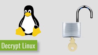 How to decrypt Linux Partitions  Home Folders LUKSecryptfs [upl. by Marabelle158]