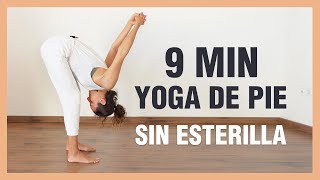 YOGA DE PIE sin esterilla para estirar TODO el cuerpo en menos de 10 min  Anabel Otero [upl. by Atsok]