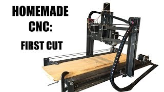 Homemade CNC First Cut Teaser [upl. by Grannias23]