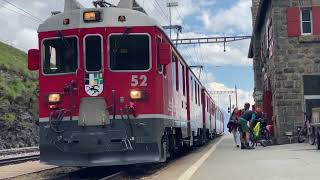 Enchanting Swiss Scenery Bernina Express Expedition from Poschiavo to Alp Grum [upl. by Salzhauer]