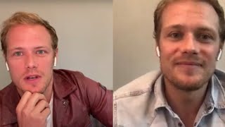 Sam Heughan Live Interview From Home Talks [upl. by Rozek]