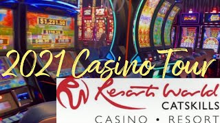 Resorts World casino tour 2021 Catskills New York NY [upl. by Enrak]