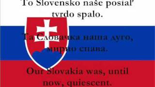 Nad Tatrou sa blýska  National Anthem of Slovakia with lyrics Slovak Serbian English [upl. by Azpurua]