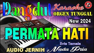 PERMATA HATI  Karaoke Nada Pria Evie Tamala  Dangdut Orgen Tunggal  Audio Jernih [upl. by Imotas]