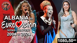 Albania 🇦🇱 in Eurovision Song Contest 20042024 [upl. by Mages904]