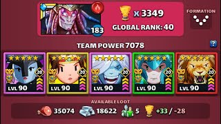 Empires Puzzles  Raids against impossible teams  7000 team power [upl. by Barden]