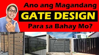 ANONG GATE DESIGN ANG MAGANDA SA BAHAY MO Gate Design and Materials Vlog [upl. by Bel]