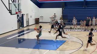 Sophomore Asher Thompson with the dunk at Folsom HS Fall tournament [upl. by Ahtanaram]