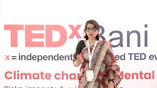 Climate change is real  care about it  Sarah Nitin Rawat  TEDxBani Park [upl. by Alten452]