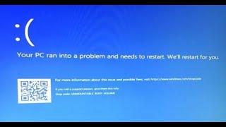 how to fix blue screen of death windows 11 unmountable boot volume 2024 [upl. by Ainaled]