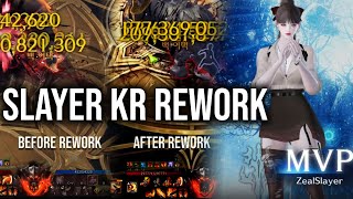 LOST ARK Slayer rework amp buffed AGAIN KR Oct Balance Patch for Slayer [upl. by Yedsnil630]