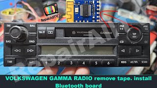 Volkswagen gamma radio installed Bluetooth board [upl. by Sivat]