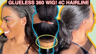 DITCH your OLD METHOD NEW EASY WAY TO INTALL A 360 WIG ON YOURSELF NEW GLUELESS INVISISTRAP CAP [upl. by Sprague]