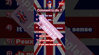 Pratique ton anglais 🗣🇬🇧 en 1 minute ⏱️ 14 liste quiz anglais apprentissage leçon expression [upl. by Bernstein]