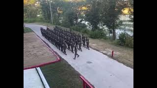 Hear the quotThunderous Heelsquot of USMC MARINES in this Incredible Drill [upl. by Eelik916]