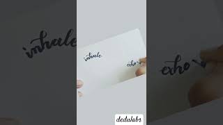 Lettering Art Ideas with Dedulabs  Beautiful and Creative calligraphy lettering shorts art fun [upl. by Barbabra]