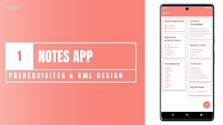 Notes App MVVM  ROOM Database in Android Studio using Kotlin  Part 1 Prerequisites amp XML Design [upl. by Nunes799]