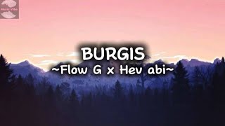 Flow g x Hev abi  Burgis Lyric video [upl. by Pittman]