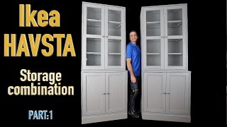 Ikea HAVSTA Storage combination Assembly instructions Part1 [upl. by Feeney433]