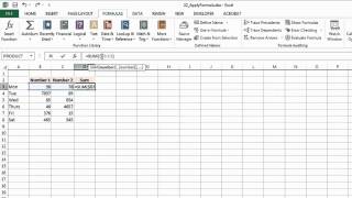 How to Apply Formula to an Entire Table in Excel  MS Excel Tips [upl. by Hgeilyak]