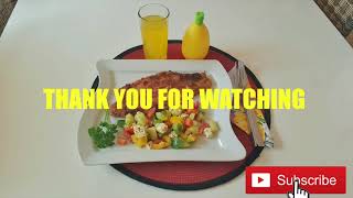 How to make German Paniertes Pangasiusfilet with Vegetables Salad [upl. by Nahtan78]