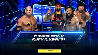 Wwe Universal Championship Goldberg VS Roman Reigns Match [upl. by Brindell661]