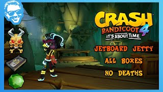 Jetboard Jetty  Louise Boss Fight  Full Walkthrough  Crash Bandicoot 4 Its About Time 4k [upl. by Guimar907]