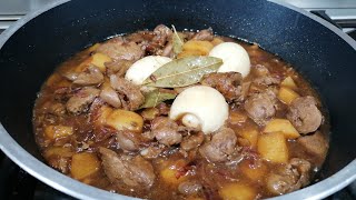 Adobong atay NG manok na patatas at itlogchicken liver easy recipe my version [upl. by Nomae498]