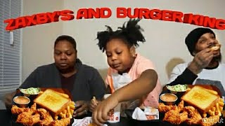 ZAXBYS AND BURGER🍔KING👑 MUKBANG [upl. by Lowney]