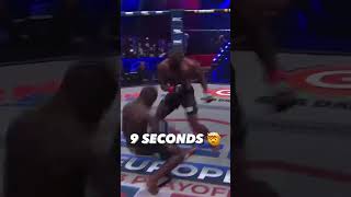 Cédric Doumbé signe un KO en 9 secondes pour ses débuts au PFL PFLParis via pflmma [upl. by Aizirtap]