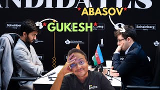 Gukeshs determination and willpower vs Abasovs Tenacity  FIDE Candidates 2024 [upl. by Stephannie]