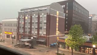 INSANE SIREN AMBIENCE  IOWA CITY IA SEVERE THUNDERSTORM WARNING  WHELEN AND ASC HARMONY AND ECHO [upl. by Marga]