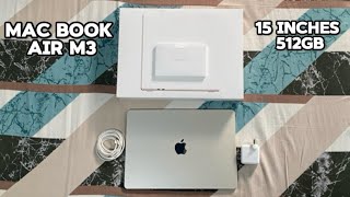 New MacBook Air M3 Unboxing  512GB storage 8Gb Ram  A Upgrade For Editing [upl. by Laeno443]