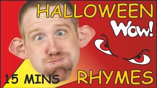 Halloween Rhymes for Children  Spooky Halloween Stories for kids  Steve and Maggie Wow English TV [upl. by Krystalle952]