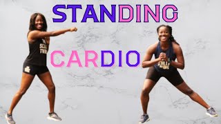 Cardio HIIT STANDING WORKOUT [upl. by Intisar]