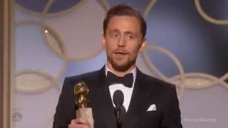 Tom Hiddleston dedicates his award to aid workers in Sudan [upl. by Asirak683]