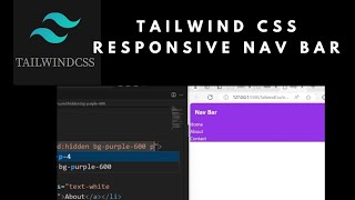 Responsive Navbar with Tailwind CSS TailwindCSSResponsiveNavbarWebDevelopmentCSSFrontendCoding [upl. by Sinnej661]