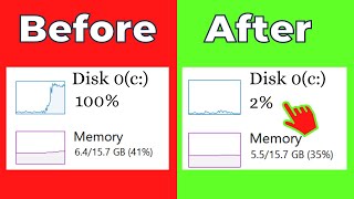 Fix 100 DISK USAGE Windows 11 amp Windows 10 2022 [upl. by Yracaz]