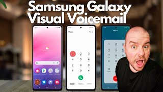 Samsung Galaxy Visual Voicemail How to Setup and Use [upl. by Neddie]