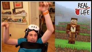 Minecraft Wheelchair VR Gone Wrong  Real Life SMP [upl. by Atiuqram]