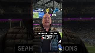 SEAHAWKS vs LIONS Prediction🚨NFL WEEK 4 [upl. by Aneertak]