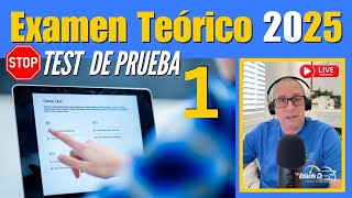 2025 NUEVO EXAMEN TEORICO DE CONDUCIR  TEST DE PRUEBA 1 [upl. by Neuberger]