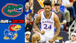 Florida vs Kansas l College Hoops 2K25 Simulation [upl. by Eadas504]