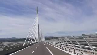 Crossing the Millau Viaduct in France 2016 the tallest bridge in the world [upl. by Minerva]