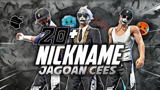 20 NICKNAME FF JAGOAN CEES 🥵‼️ NAMA FF BELUM PASARAN TERBARU 2023 ⁉️ FREE FIRE BATTLEGROUNDS 🇮🇩 [upl. by Fritts]