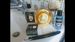 Figaro Fuit Sapone da Barba  Rasoio Boker 58  Marmara n 2 Dopobarba [upl. by Cirnek]