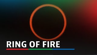 Solar eclipse shines ring of fire over Easter Island and Patagonia  ABSCBN News [upl. by Fauver]